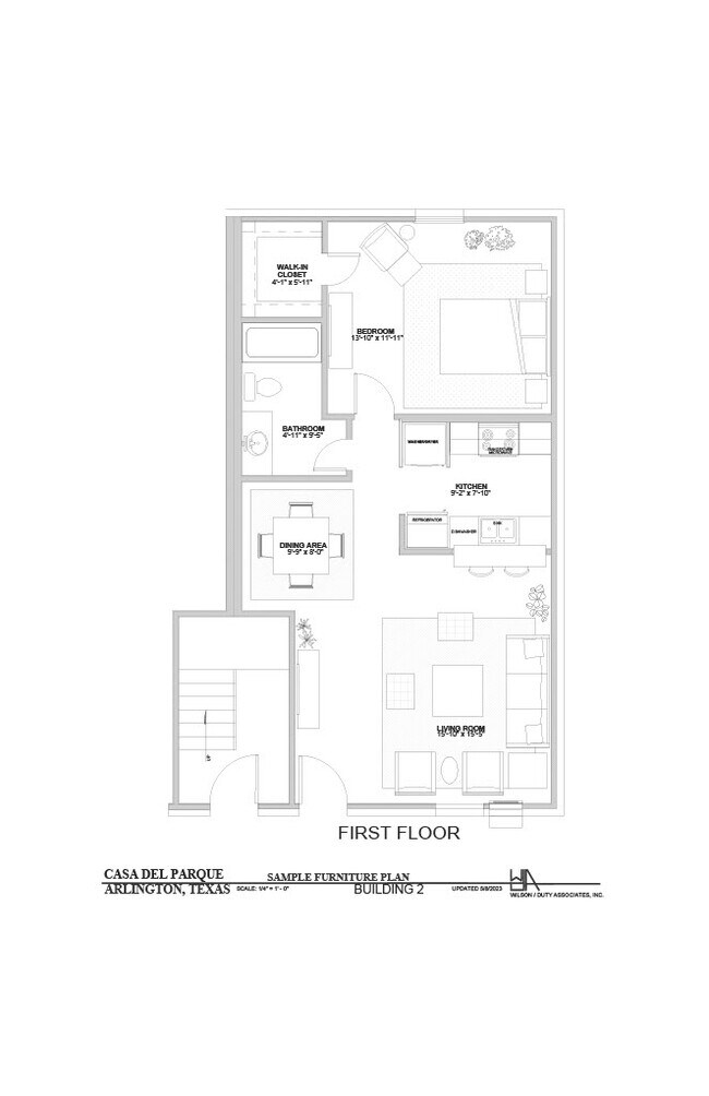 1 Bed • 1 Bath floor plan